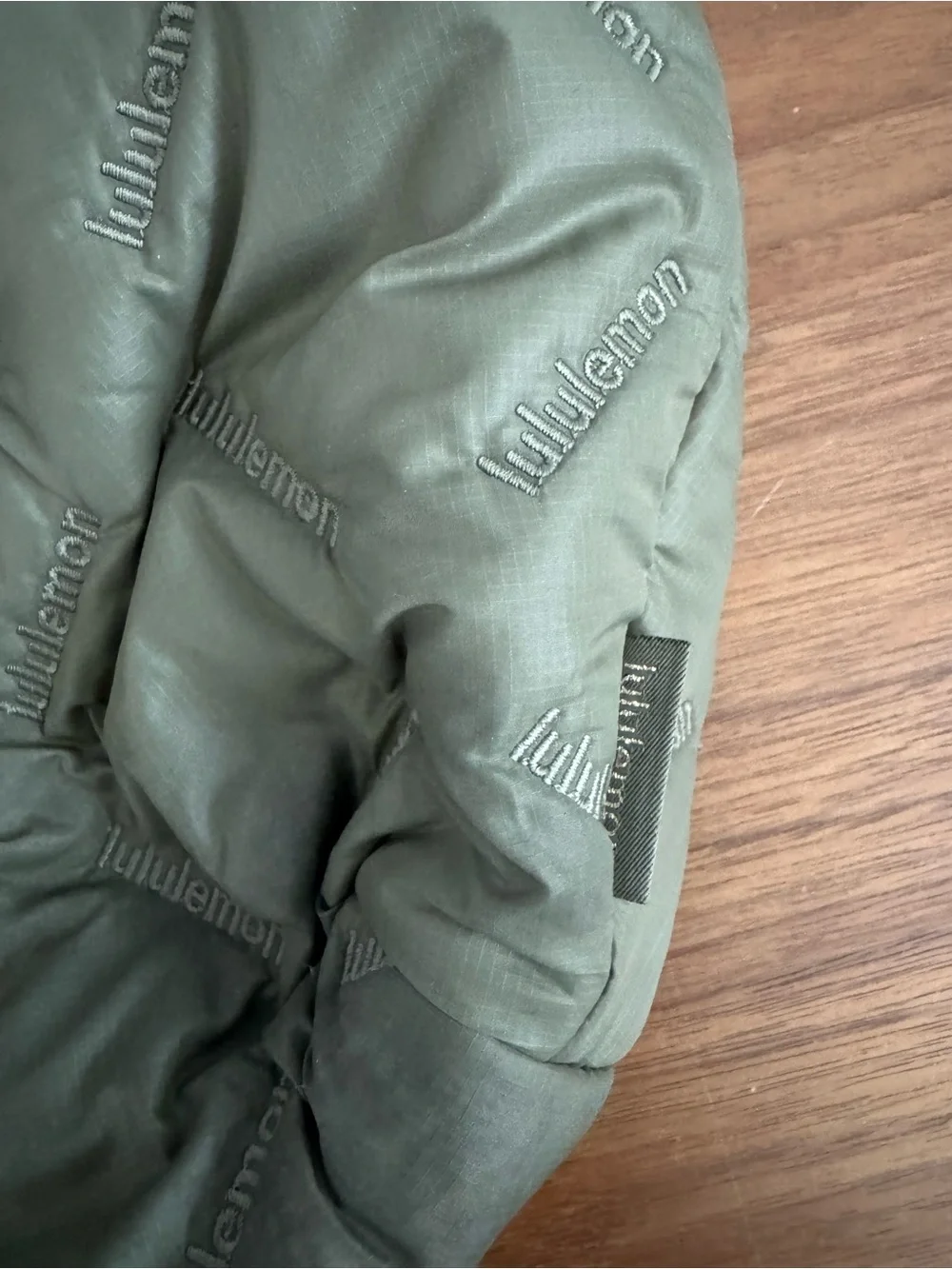 Lululemon olive Quilted Pleasures shoulder bag